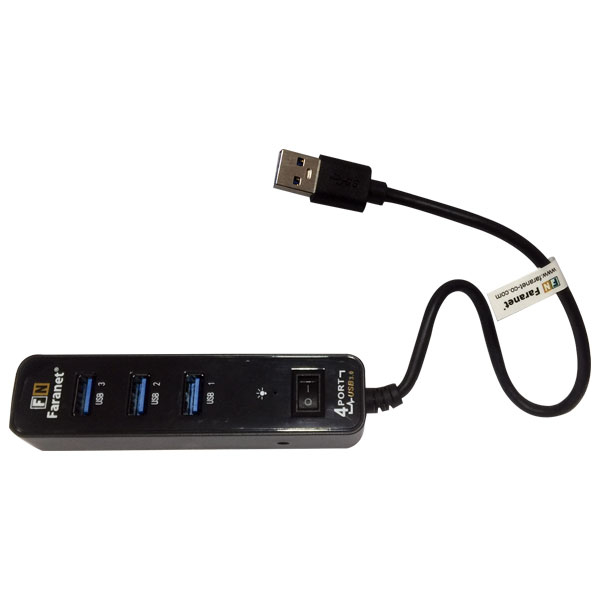 هاب USB 3.0 چهار پورت فرانت مدل FN-U3H403S هاب USB 3.0 چهار پورت فرانت مدل FN-U3H403S