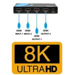 سوئیچ 2 پورت HDMI مدل FN-S821 V2.1 8K