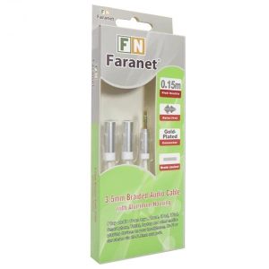 تبدیل 1 به 2 صدا به فیش 3.5 میلیمتری فرانت مدل FN-A2F2W طول 0.15 متر