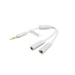 تبدیل 1 به 2 صدا به فیش 3.5 میلیمتری فرانت مدل FN-A2F2W طول 0.15 متر