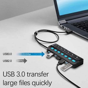 هاب USB 3.0 هفت پورت فرانت مدل FN-U3H701S