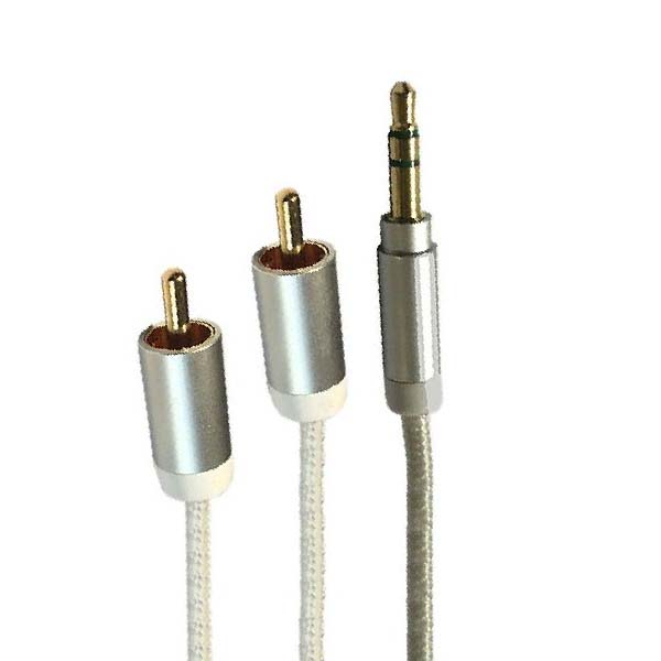 کابل 1 به 2 صدا AUX به RCA فرانت مدل FN-A2CW10 طول 1 متر کابل 1 به 2 صدا AUX به RCA فرانت مدل FN-A2CW10 طول 1 متر