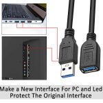 کابل افزایش طول USB 3.0 تی سی تراست مدل TC-U3CF15 طول 1.5 متر