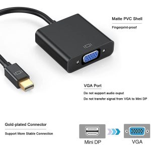 مبدل Mini Display Port به VGA تی سی تراست مدل TC-MDP2V