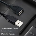 کابل افزایش طول USB 2.0 تی سی تراست مدل TC-U2CF15 طول 1.5 متر
